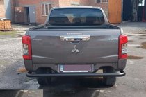 Fiat Fullback 2016- рр. Задній захист AK005 Black (нерж) фото 3