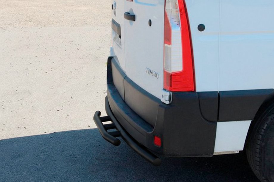 Renault Master 2011-2023 рр. Задня дуга AK011 Black (нерж.) Image