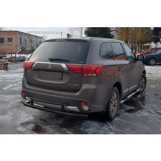 Задня дуга AK004-2 Black (нерж) фото 3