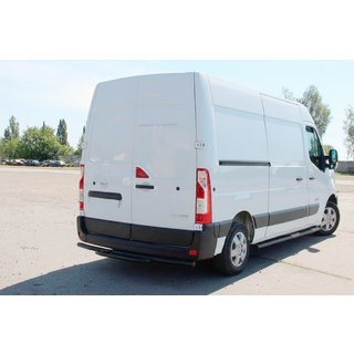 Задня дуга AK008 Black (нерж.) Opel Movano 2010-2021 рр. фото 3
