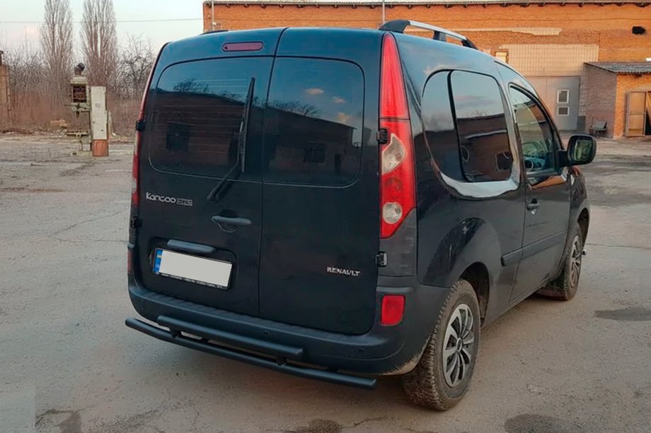Mercedes Citan 2013-2021 рр. Задня дуга AK002-2 Black (нерж.) Фото 3