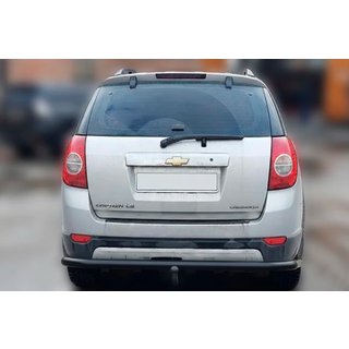 Задній захист AK005 Black (нерж) Chevrolet Captiva 2006-2019 рр. фото 2
