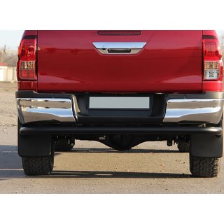 Задня дуга AK005-2 Black (нерж.) Toyota Hilux 2015- рр. фото 2