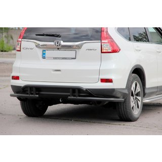 Задня дуга AK003-21 Black (нерж) Honda CRV 2012-2016 рр. фото 1