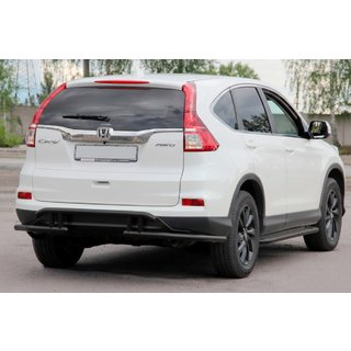 Задня дуга AK003-21 Black (нерж) Honda CRV 2012-2016 рр. фото 3