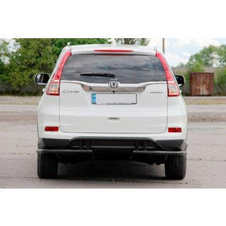 Задня дуга AK003-21 Black (нерж) Honda CRV 2012-2016 рр. фото 2
