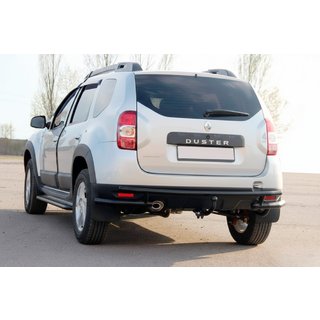 Задня дуга AK005-Special Black (нерж.) Dacia Duster 2008-2018 рр. фото 3