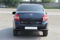 Lada Granta 2011- рр. Задня дуга AK003-2 Black фото 3