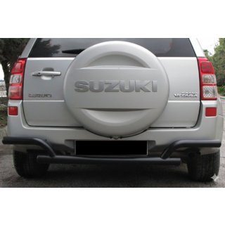 Задній захист AK005-2 Black (нерж) Suzuki Grand Vitara 2005-2017 рр.