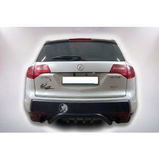 Задній захист B1-47 Black (нерж) Acura MDX 2007-2013 рр. фото 3