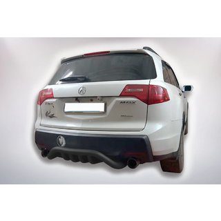 Задній захист B1-47 Black (нерж) Acura MDX 2007-2013 рр. фото 4