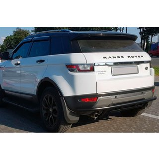Задній захист AK005-1 Black (нерж) Range Rover Evoque 2012-2018 рр. фото 1