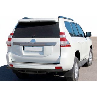 Задня дуга AK002-2v1 Black (нерж) Toyota Land Cruiser Prado 150 2009-2023 рр. фото 1