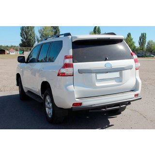 Задня дуга AK002-2v1 Black (нерж) Toyota Land Cruiser Prado 150 2009-2023 рр. фото 2