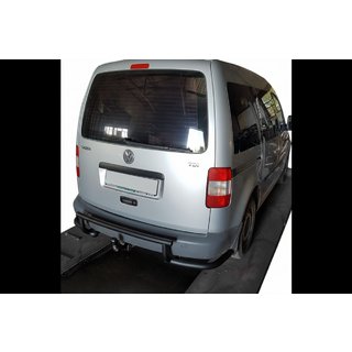Задня дуга AK003-3 Black (2 шт., нерж) Volkswagen Caddy 2004-2010 рр. фото 3