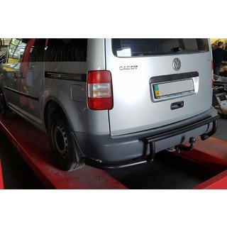 Задня дуга AK003-3 Black (2 шт., нерж) Volkswagen Caddy 2004-2010 рр. фото 2
