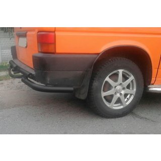 Задня дуга AK003-2 Black (нерж) Volkswagen T4 Caravelle/Multivan 1990-2003 рр. фото 2