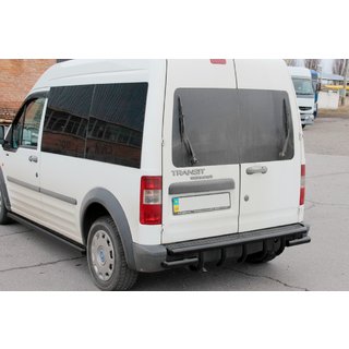 Задня дуга AK-design Black (нерж.) Ford Connect 2002-2006 рр. фото 1