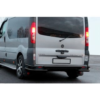 Задній захист AK-Special Black (нерж) Opel Vivaro 2001-2015 рр. фото 4