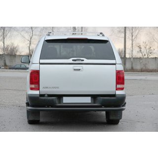 Задній захист AK005-2 Black (2 шт., нерж) Volkswagen Amarok 2010-2022 рр. фото 2