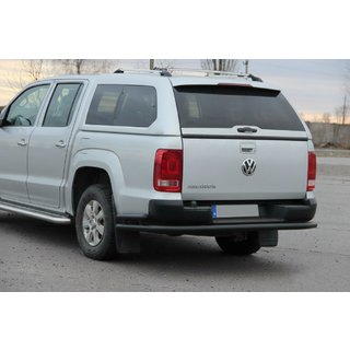 Задній захист AK005-2 Black (2 шт., нерж) Volkswagen Amarok 2010-2022 рр. фото 3