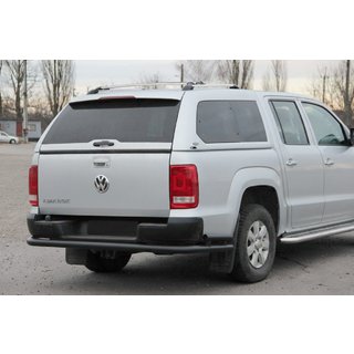 Задній захист AK005-2 Black (2 шт., нерж) Volkswagen Amarok 2010-2022 рр. фото 1