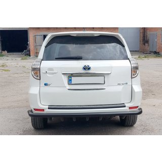 Задній захист AK005-15 Black (Тільки на EV, 2 шт., нерж) Toyota Rav 4 2006-2013 рр. фото 2