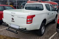 Fiat Fullback 2016- рр. Задній захист AK-Special Black (нерж) фото 2