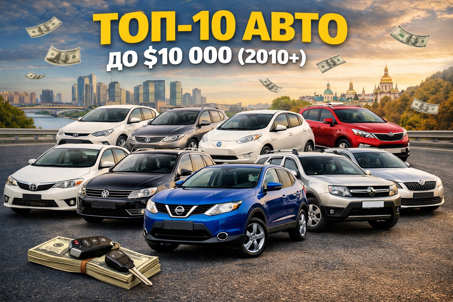 Топ-10 вживаних авто до $10 000 в Україні та Європі