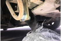 Renault Trafic 2001-2015 рр. Кенгурятник WT004 з написом Trafic (нерж.) фото 3
