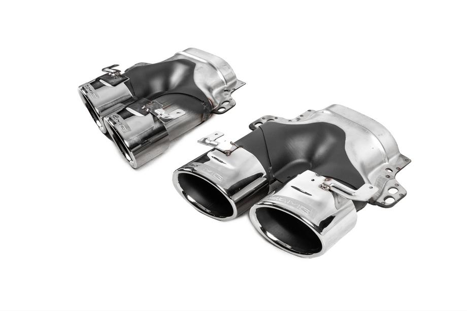 Mercedes E-class W213 2016-2023 рр. Задній дифузор з насадками E53-Design Silver (для Base) Фото 7