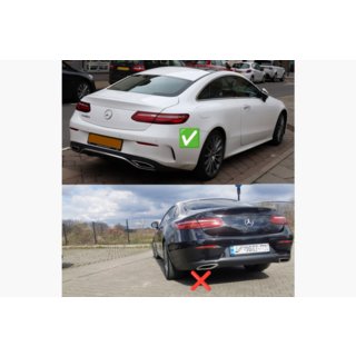Задній дифузор Black з насадками Chrome (Дизайн AMG53) фото 4