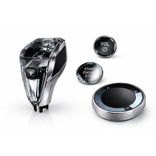 Комплект кришталевих елементів салону (селектор АКПП + кнопки) BMW X7 G07 2019- рр. фото 1