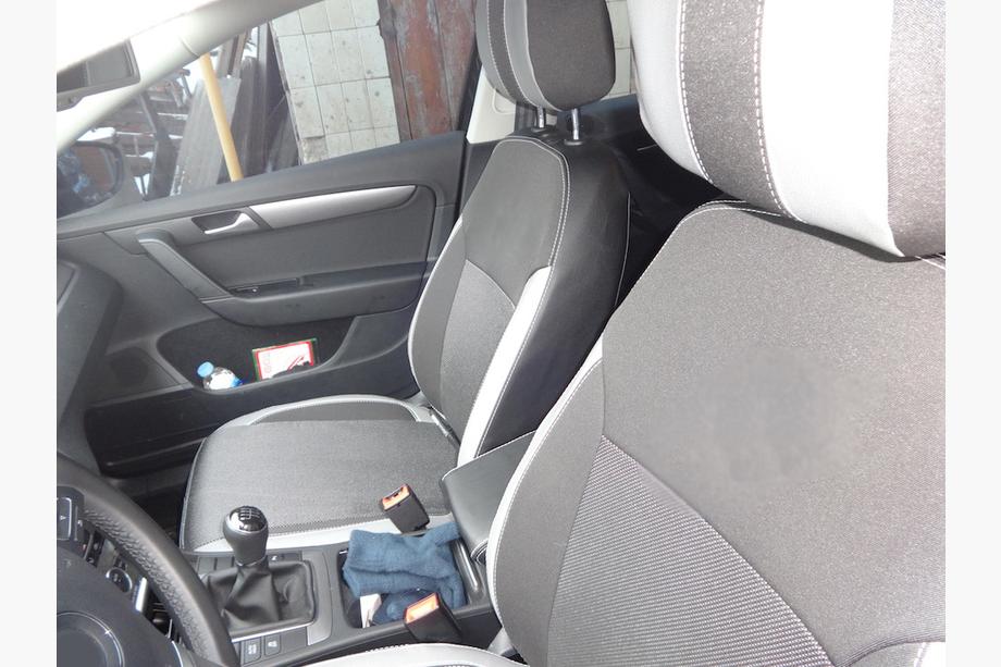 Volkswagen Passat B7 2012-2015 рр. Авточохли (кожзам↗тканина, Premium) Фото 9