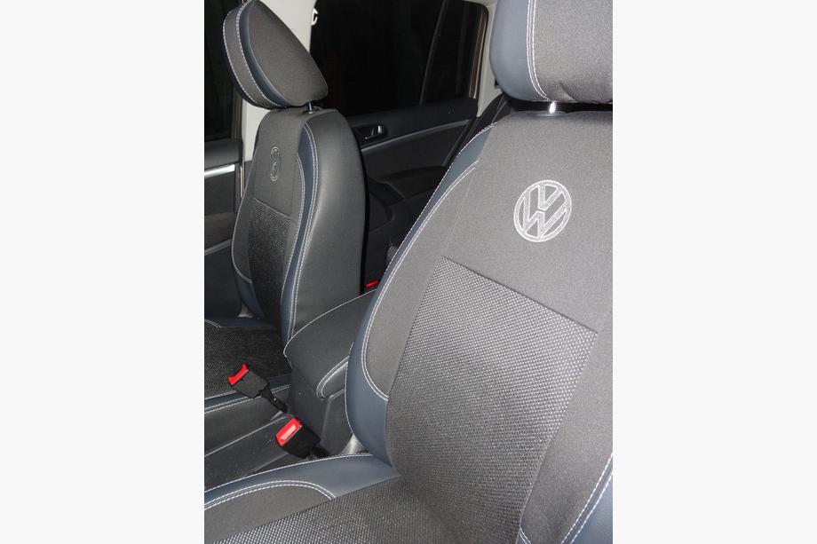 Volkswagen Tiguan 2007-2016 рр. Авточохли (Кожзам↗тканина, Premium) Фото 20