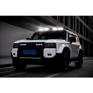 Козирьок лобовога скла з LED, (Білий) Toyota Land Cruiser Prado 250 2023- рр. фото 3