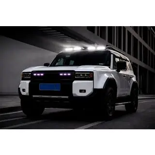 Козирьок лобовога скла з LED, (Білий) Toyota Land Cruiser Prado 250 2023- рр. фото 3