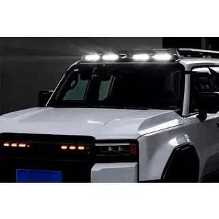 Козирьок лобовога скла з LED (Чорний) Toyota Land Cruiser Prado 250 2023- рр. фото 2