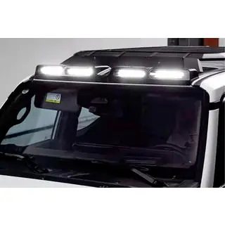 Козирьок лобовога скла з LED (Чорний) Toyota Land Cruiser Prado 250 2023- рр. фото 1
