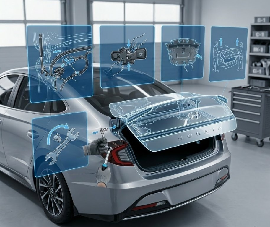 Hyundai Sonata: як зняти кришку багажника? Покрокова інструкція