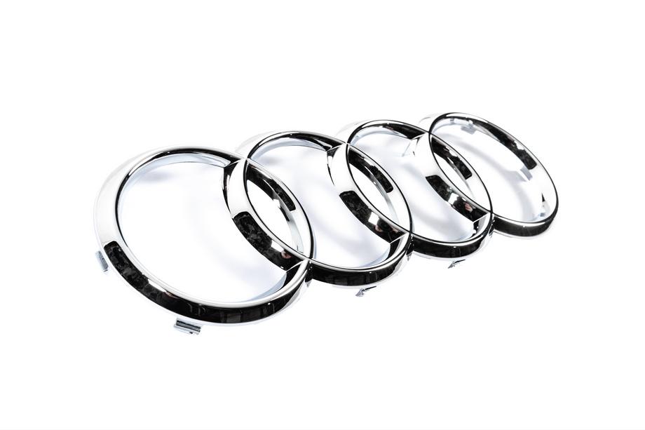 Audi Передня емблема Audi Chome (285 мм на 100 мм) Фото 3