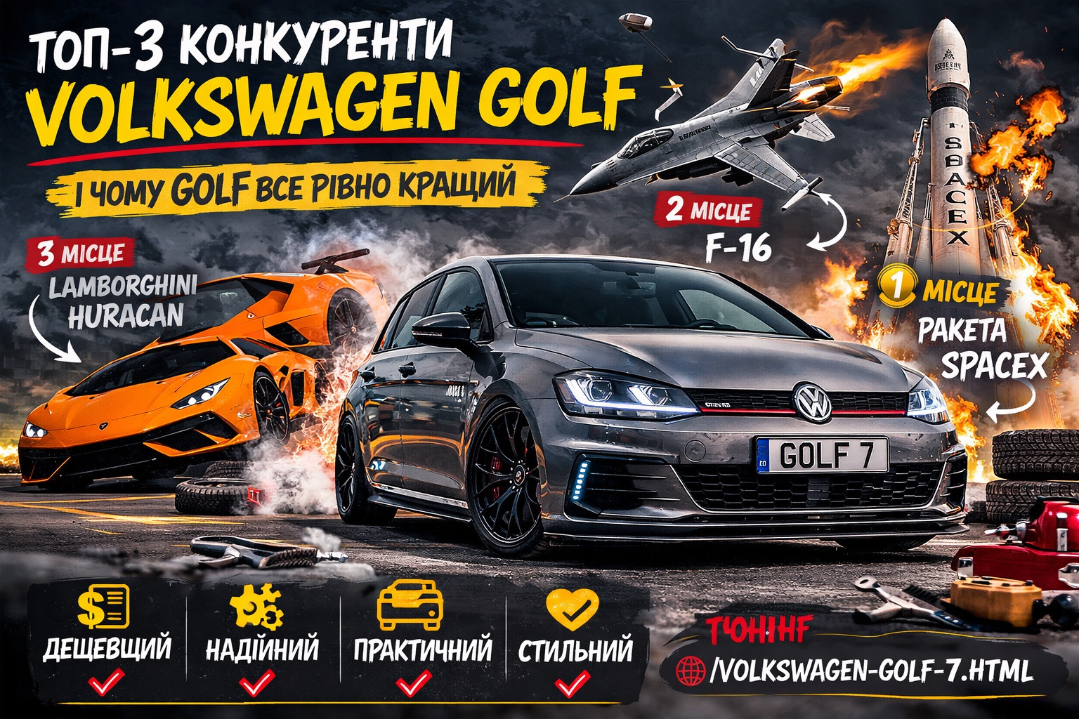 Топ-3 конкуренти Volkswagen Golf: коли здоровий глузд програв маркетингу, пафосу і реактивній тязі