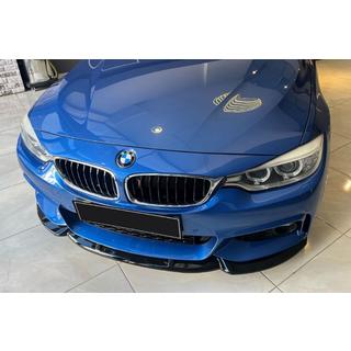 Накладка на передній бампер Lip EuroCap (для M-Sport, 2014-2017, чорний глянець) BMW 4 серія F32/F33/F36 2012-2020 рр. фото 2