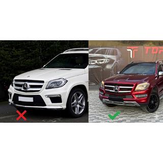 Передня решітка GT Panamericana (для GL Low) Mercedes GL/GLS сlass X166 2012-2019 рр. фото 2