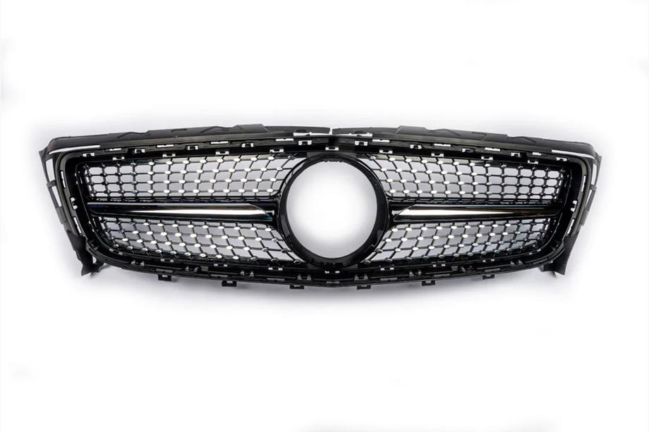 Mercedes CLS C218 2011-2018 рр. Уцінка Передня решітка 2011-2014 (Diamond Silver) Фото 5