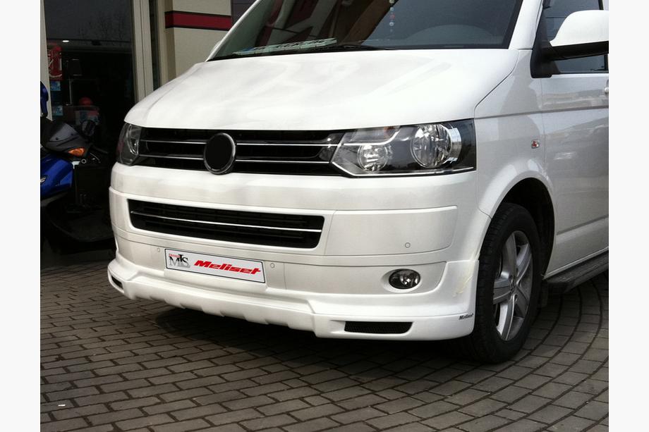 Volkswagen T5 2010-2015 рр. Накладка на передній бампер Sport 2 (під фарбування) Фото 2