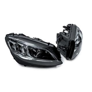 Передні фари FullLed (Для HALOGEN, 2 шт) Mercedes C-сlass W205 2014-2021 рр. фото 3