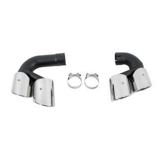 Насадки на глушники V1 Silver в стилі X5M F95 фото 2