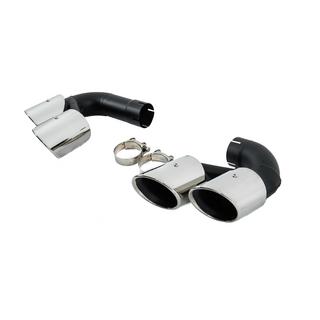 Насадки на глушники V1 Silver в стилі X5M F95 фото 3