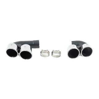 Насадки на глушники V1 Silver в стилі X6M F96 BMW X6 G06 2019-2027 рр. фото 1